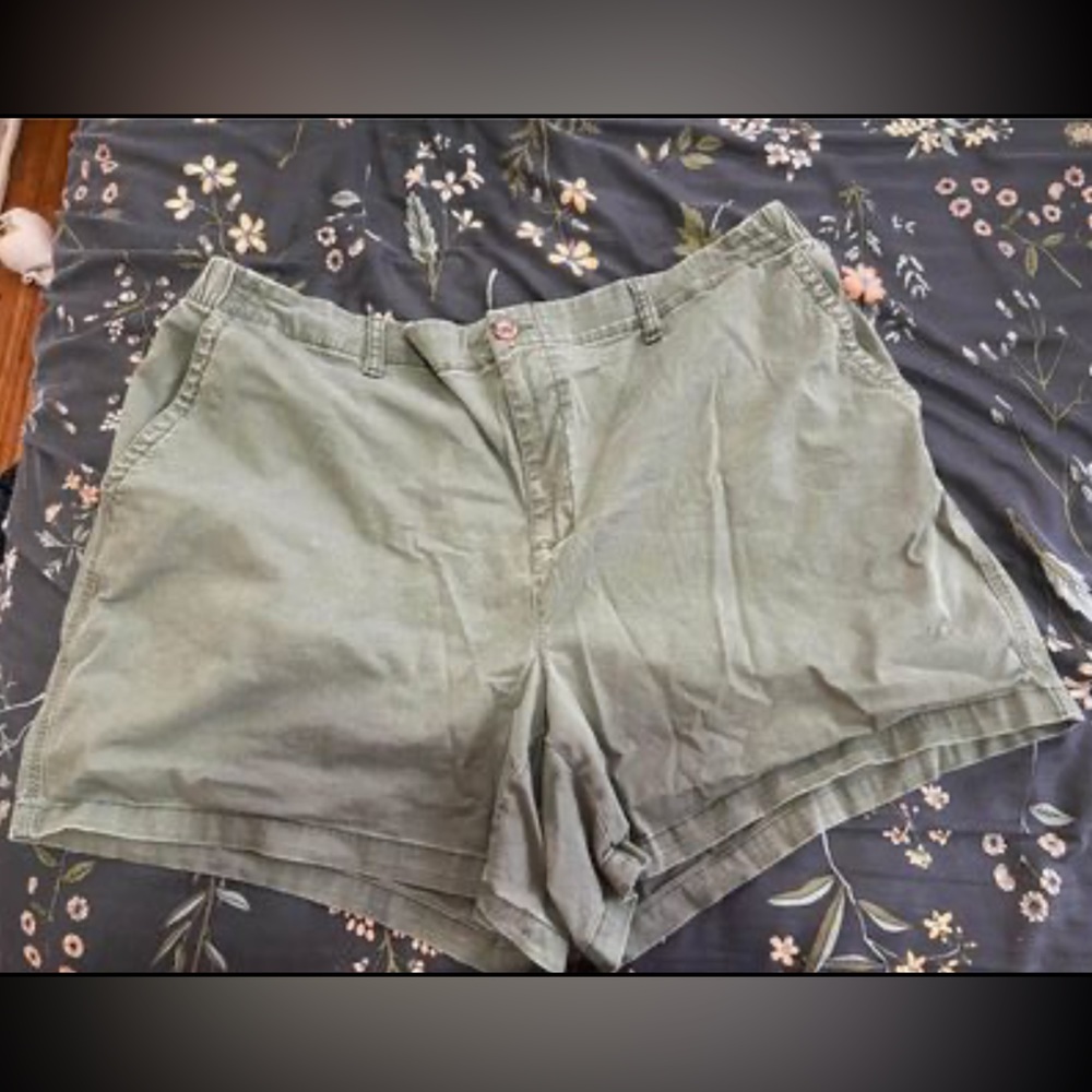 Olive green shorts